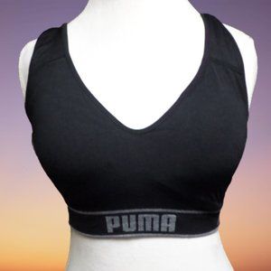 *SOLD* PUMA BLACK/GREY SPORTS BRA - EX LG (16-18)